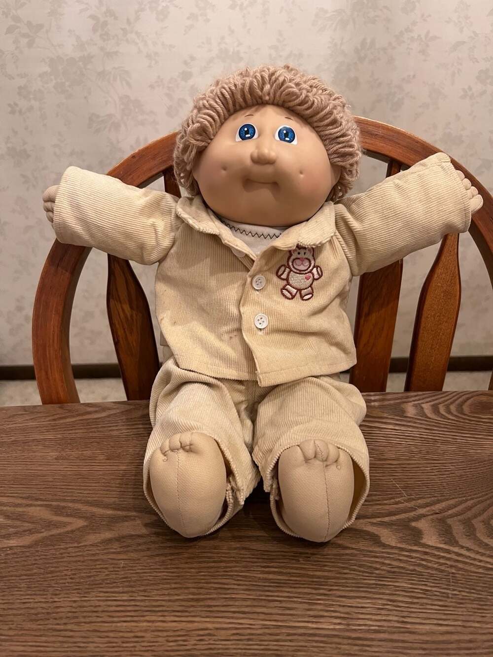 Vintage 1978, 1982 Cabbage Patch Kids Doll with Corduroy Outfit